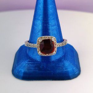 Square Ruby Ring Size 9 - Fragrant Jewels